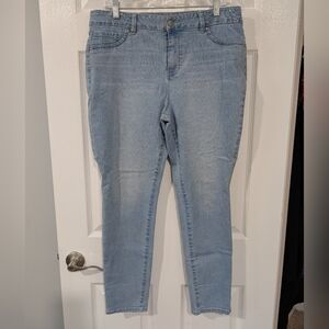 D. Jeans Light Wash High Waist Skinny Denim Jeans in Size 16